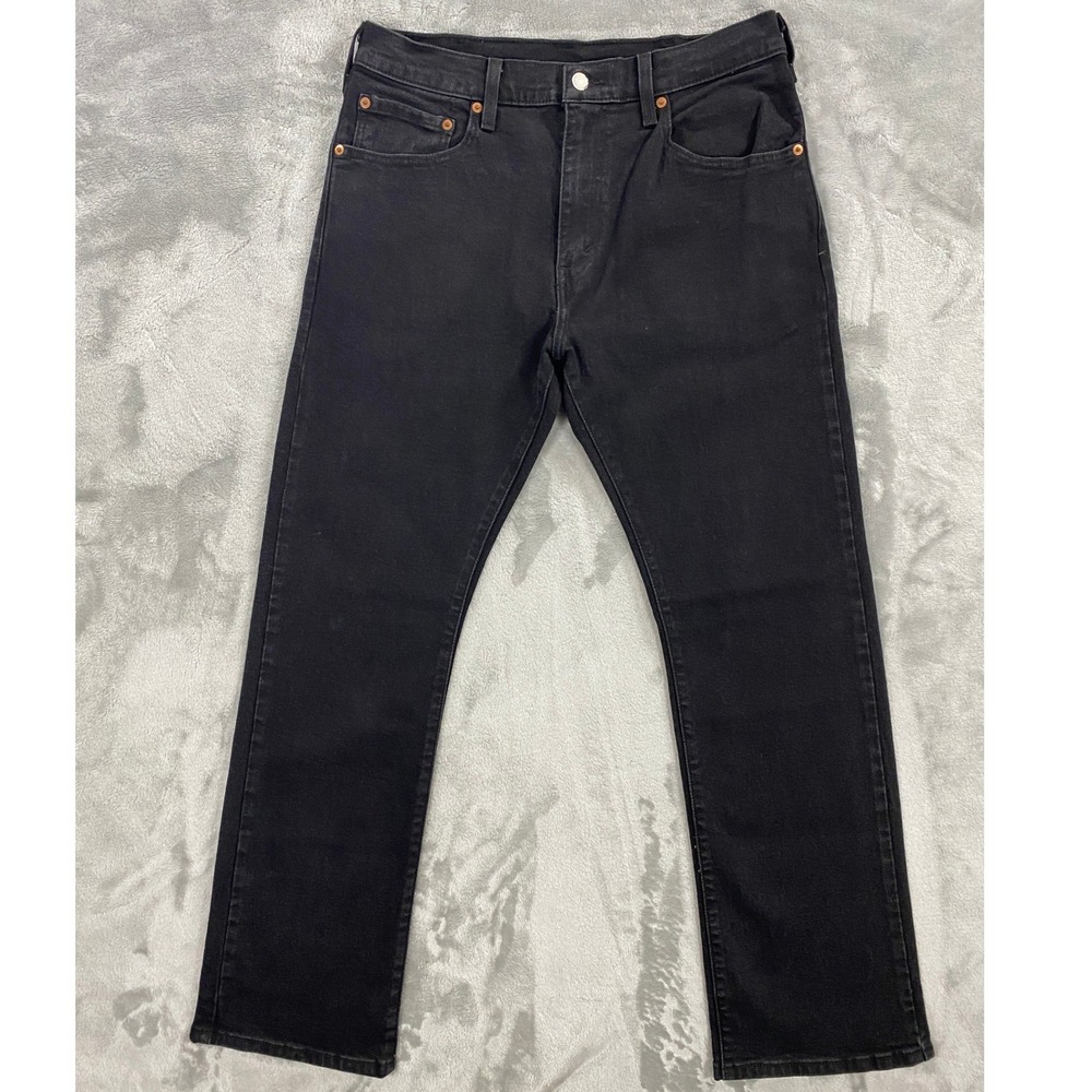 Levi's 517 Boot Cut Jeans Men 32x30 Black Denim Classic Casual Pants